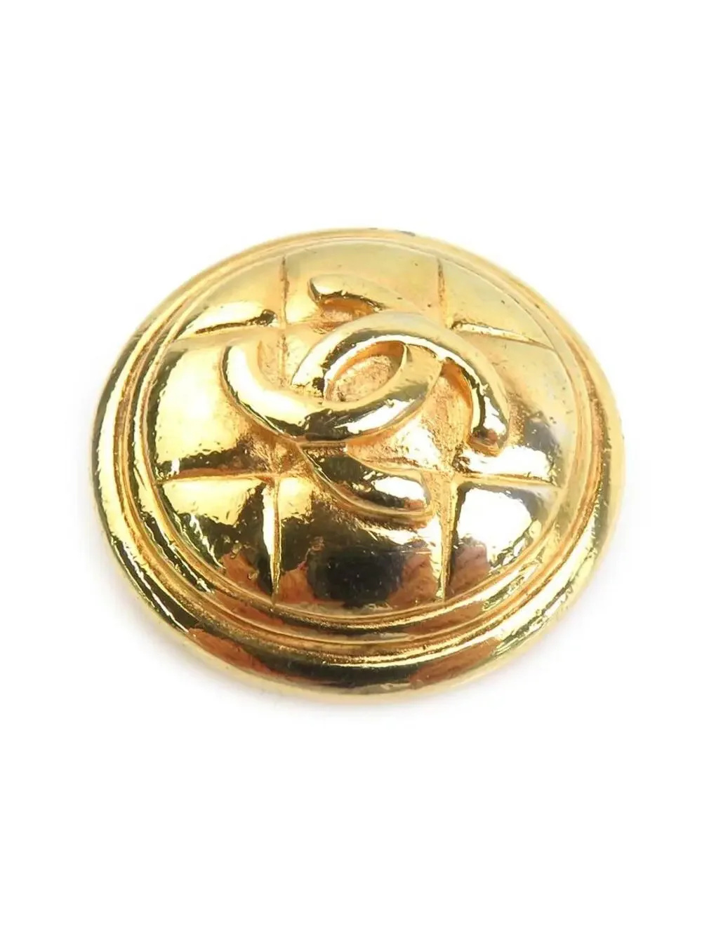 Auth Chanel Cc Logo Brooch Gold Metal - #293944C32B